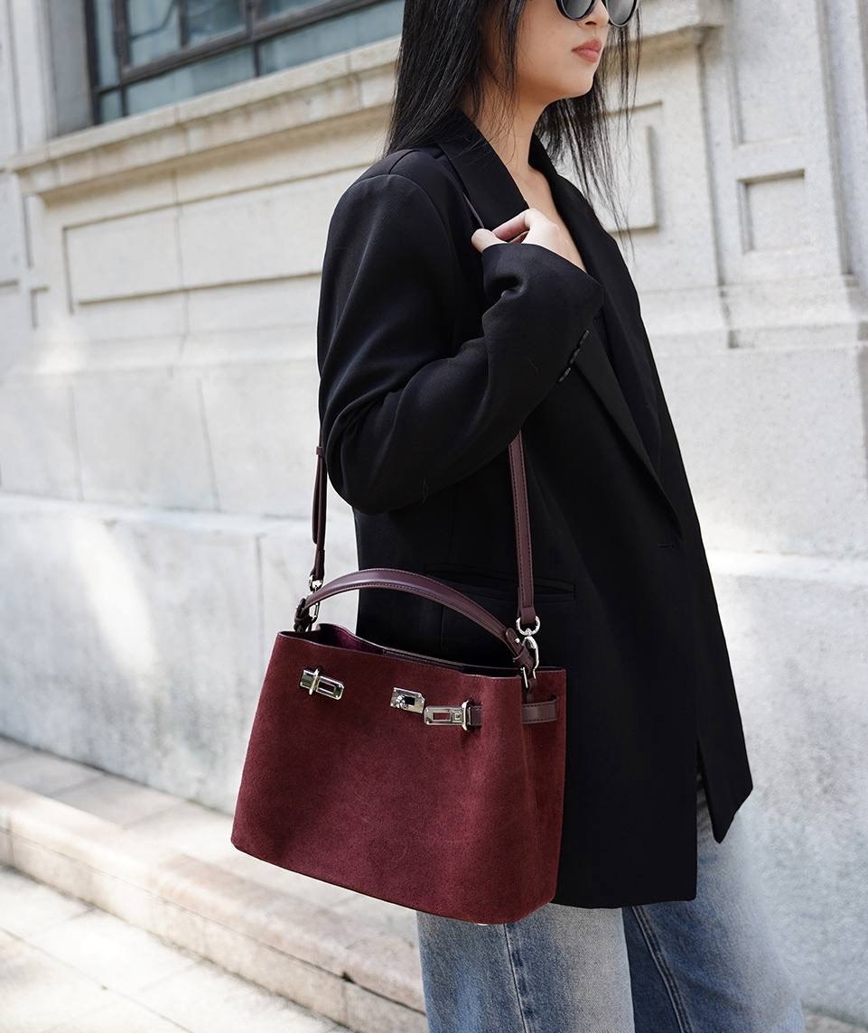 Velora Suede Elegance Bag