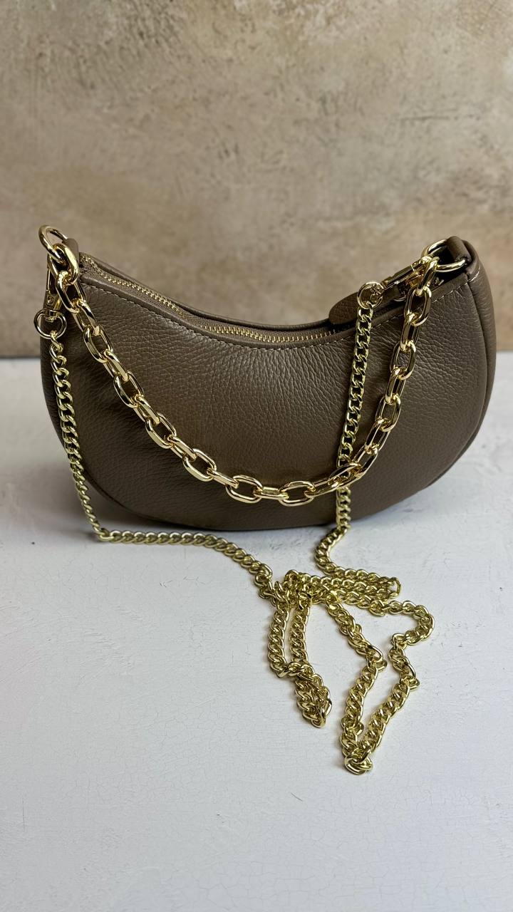 “Graceful Chain” - Genuine Leather Bag