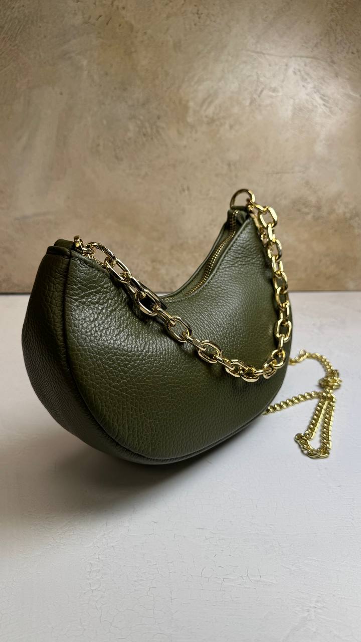 “Graceful Chain” - Genuine Leather Bag