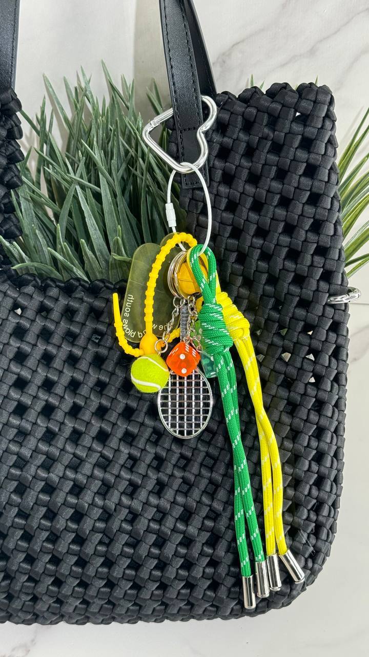 Tennis Charm Keychain