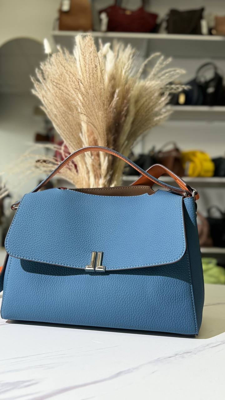 Metropolitan Luxe – Genuine Leather Bag with Two Straps