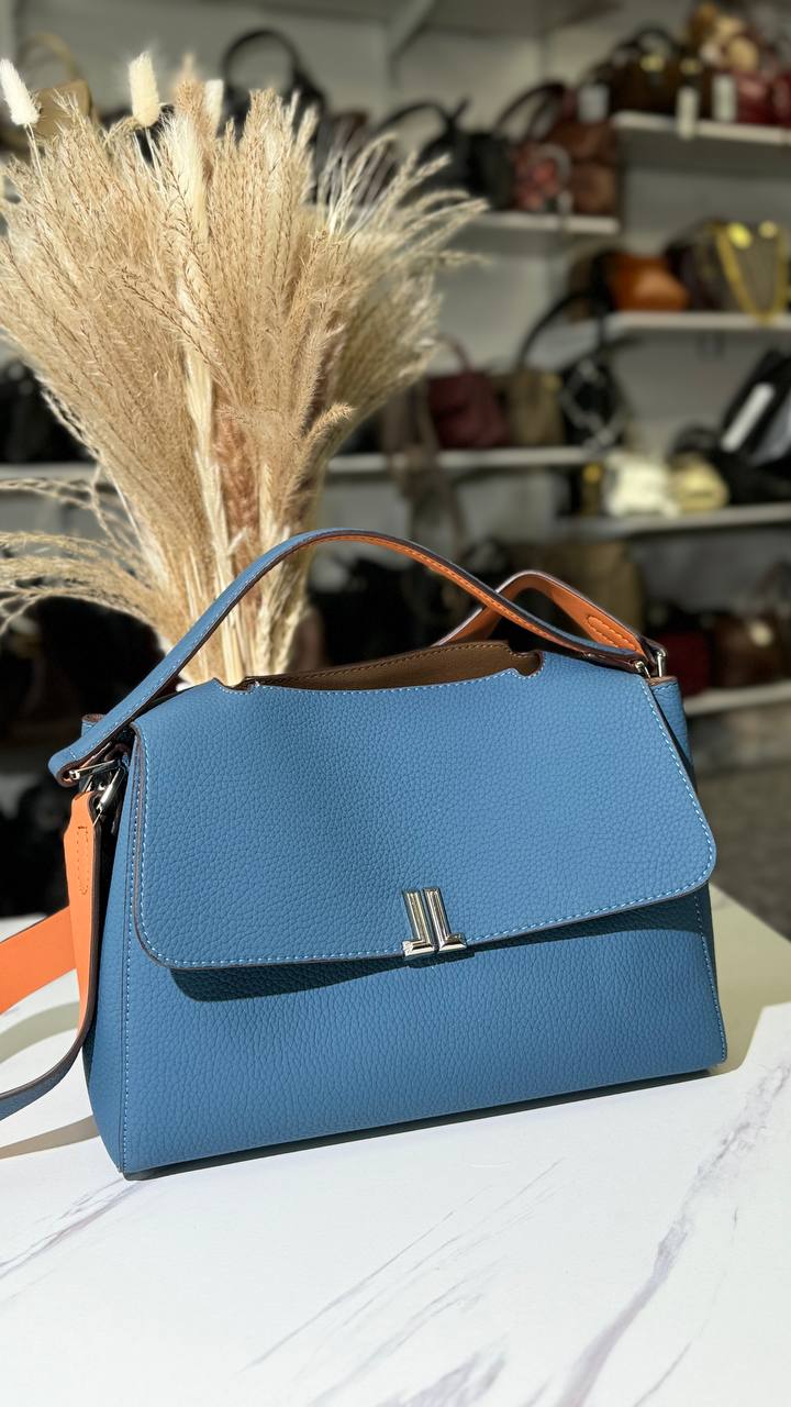 Metropolitan Luxe – Genuine Leather Bag with Two Straps