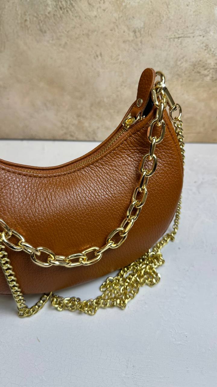 “Graceful Chain” - Genuine Leather Bag