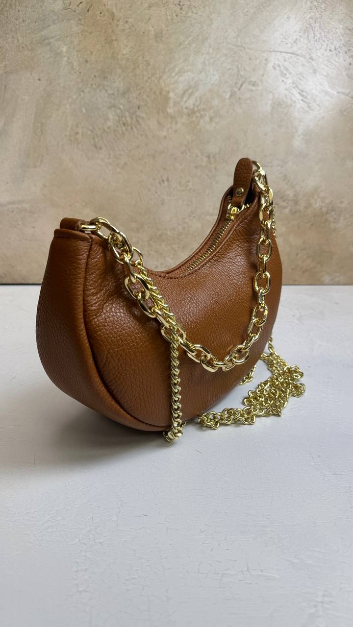 “Graceful Chain” - Genuine Leather Bag