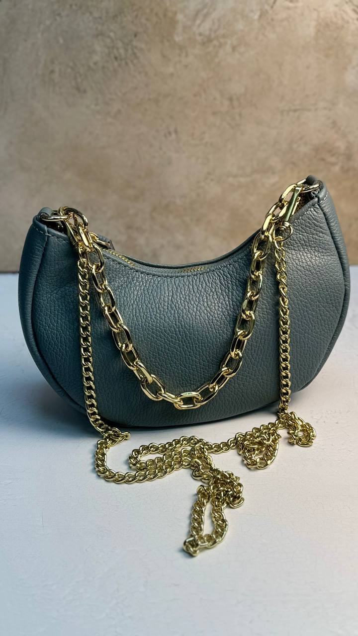 “Graceful Chain” - Genuine Leather Bag