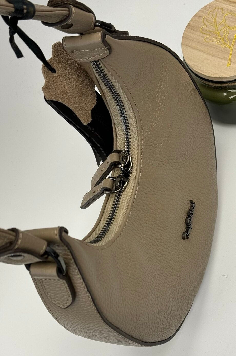 Moonlight Chic – Genuine Pebbled Leather Bag by Tony Bellucci
