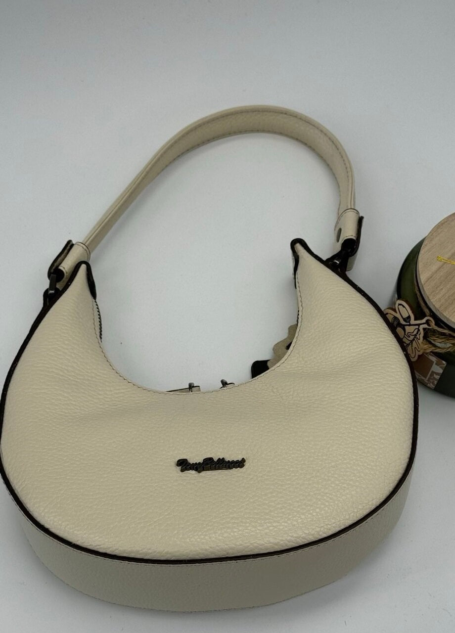 Moonlight Chic – Genuine Pebbled Leather Bag by Tony Bellucci