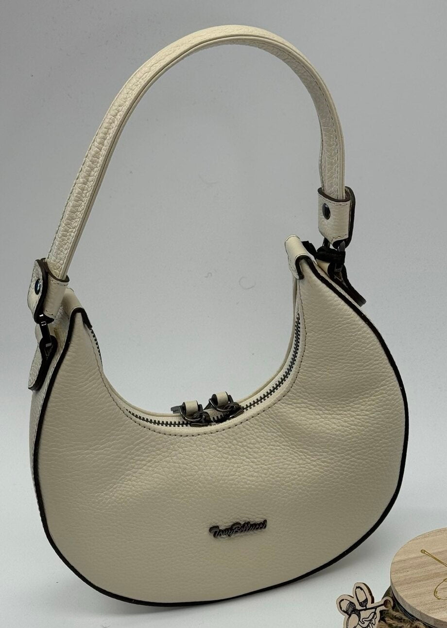 Moonlight Chic – Genuine Pebbled Leather Bag by Tony Bellucci