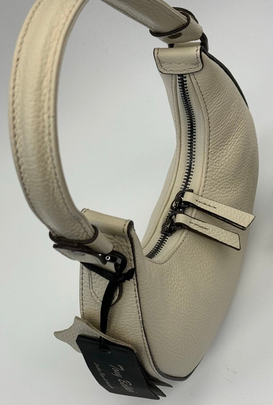 Moonlight Chic – Genuine Pebbled Leather Bag by Tony Bellucci