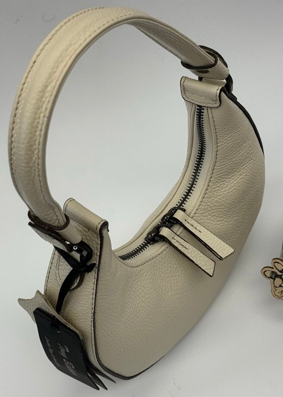 Moonlight Chic – Genuine Pebbled Leather Bag by Tony Bellucci