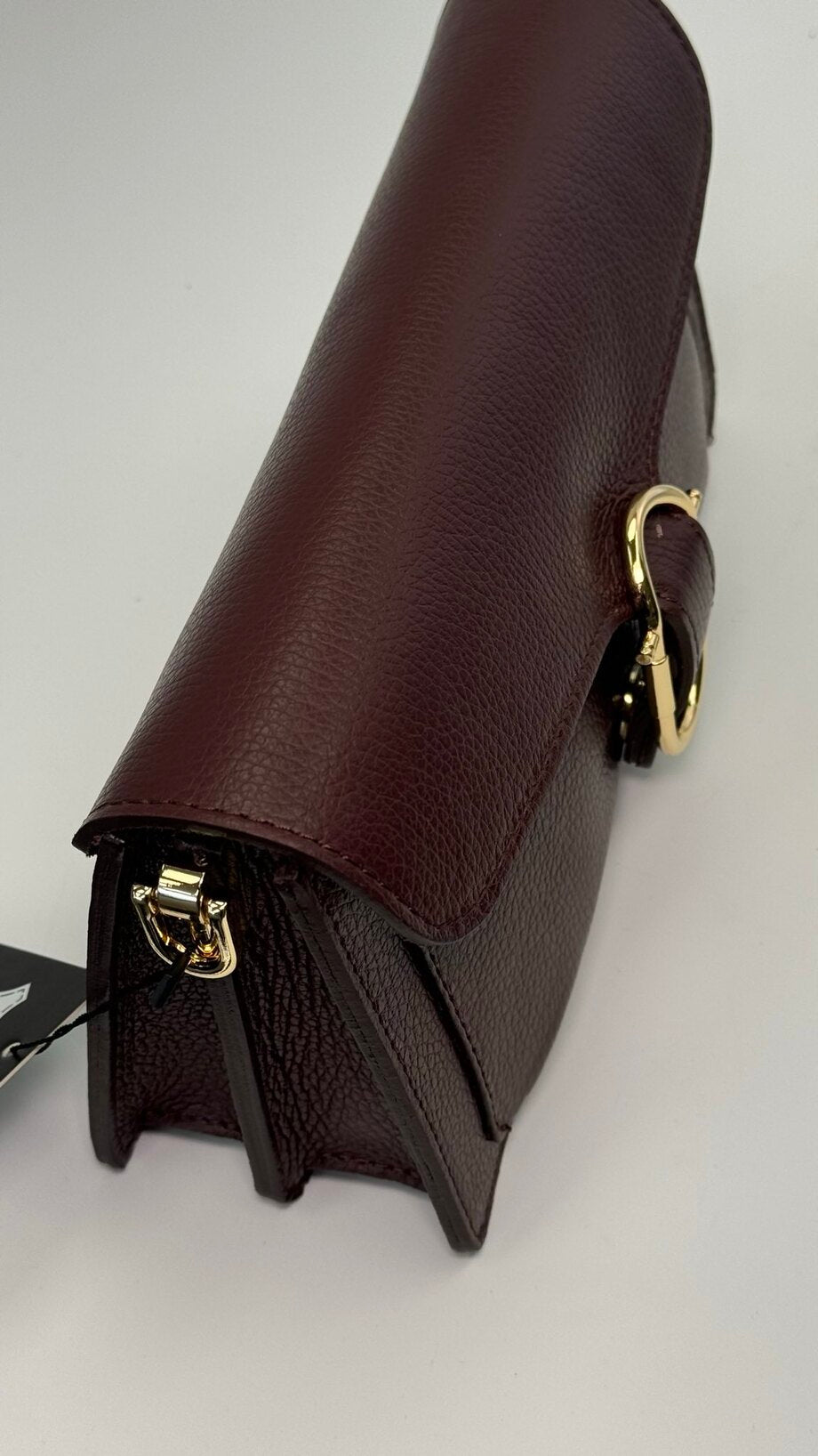 Elegance Collection – Women's Genuine Leather Clutch Bag with Buckle