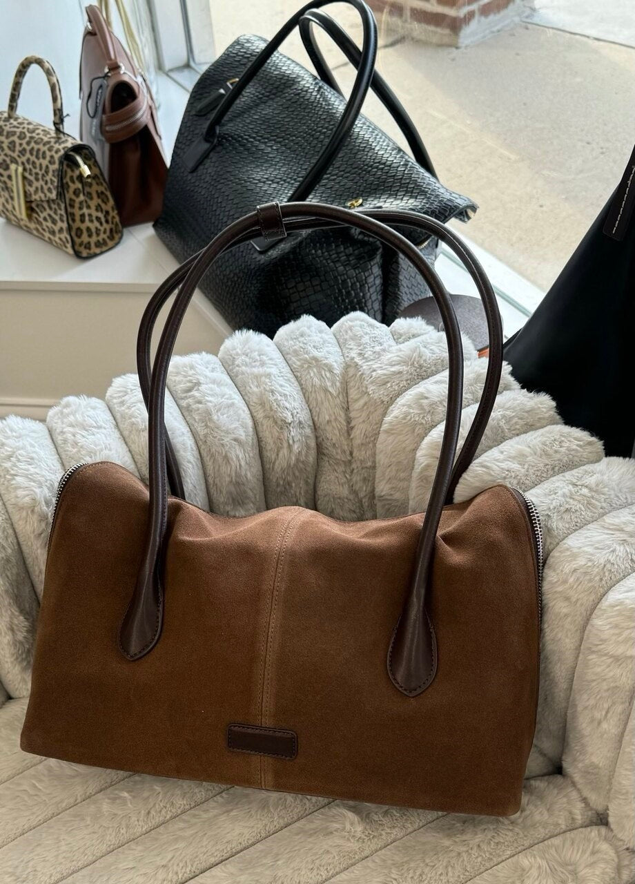 Heritage Luxe Suede bag