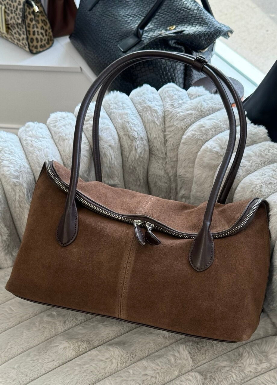 Heritage Luxe Suede bag