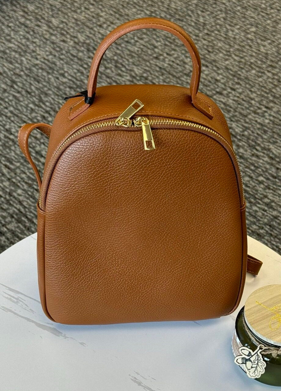 Italian Leather Mini Backpack 🇮🇹