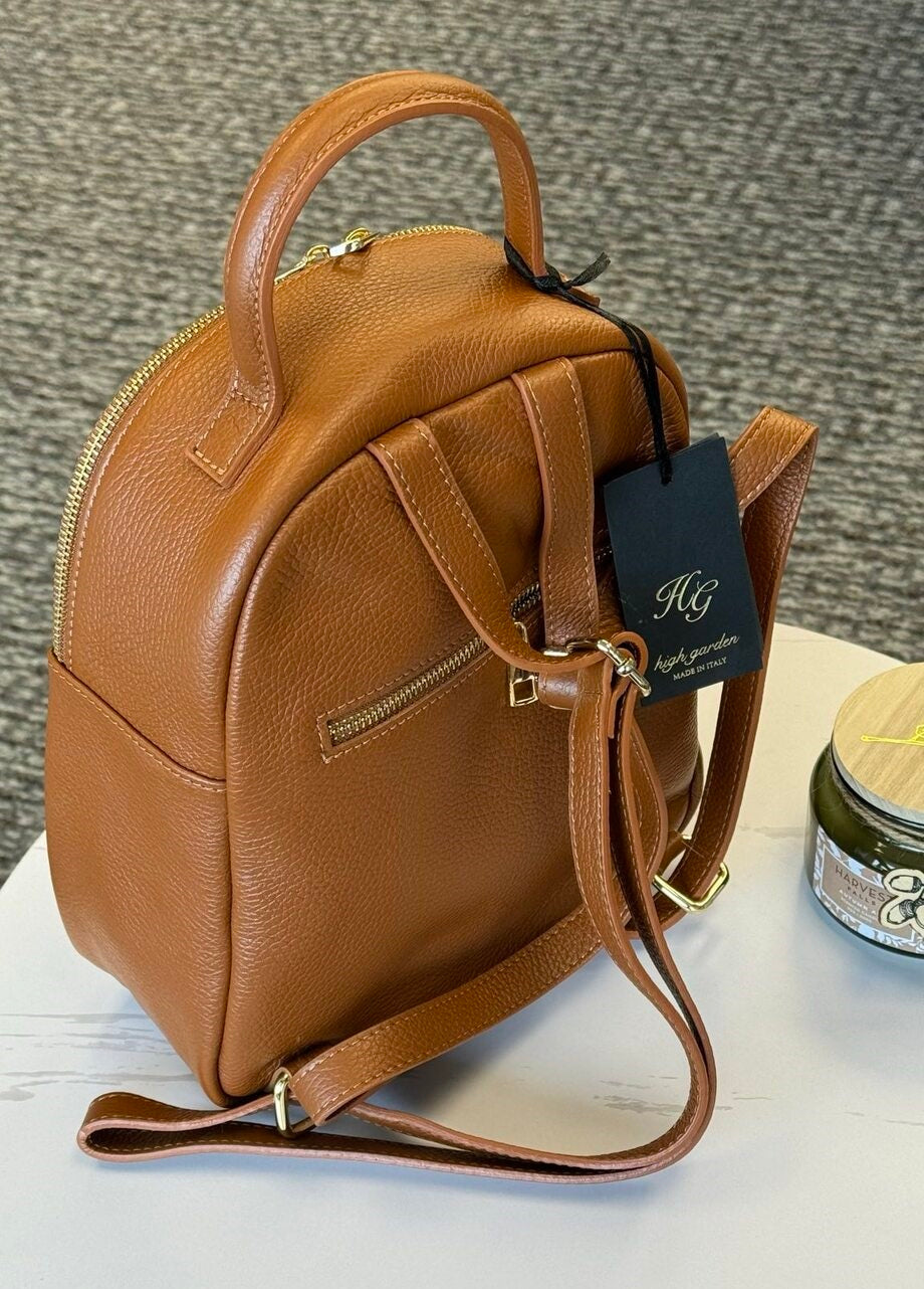 Italian Leather Mini Backpack 🇮🇹