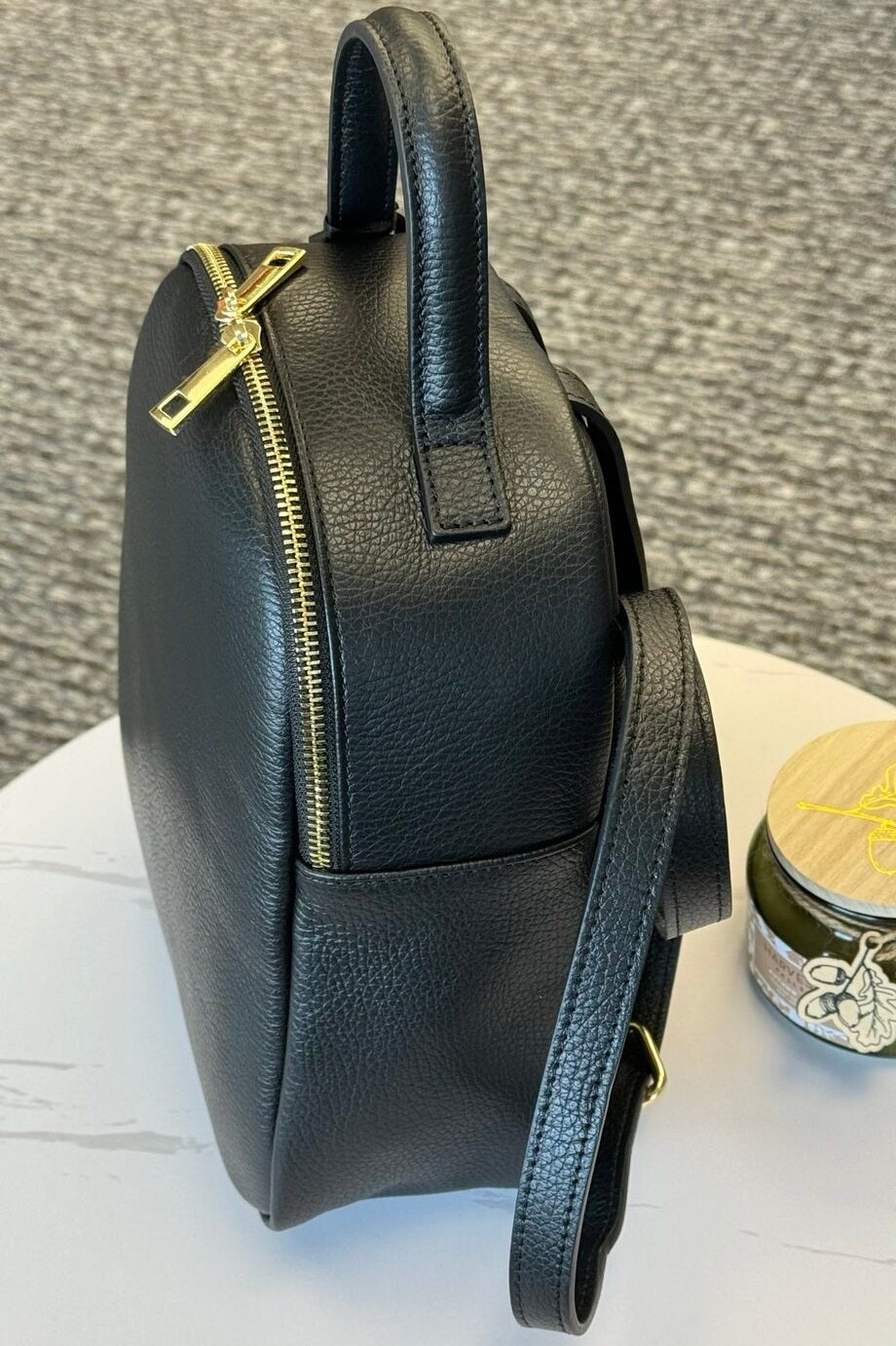 Italian Leather Mini Backpack 🇮🇹