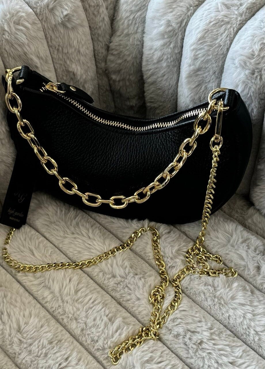 “Graceful Chain” - Genuine Leather Bag