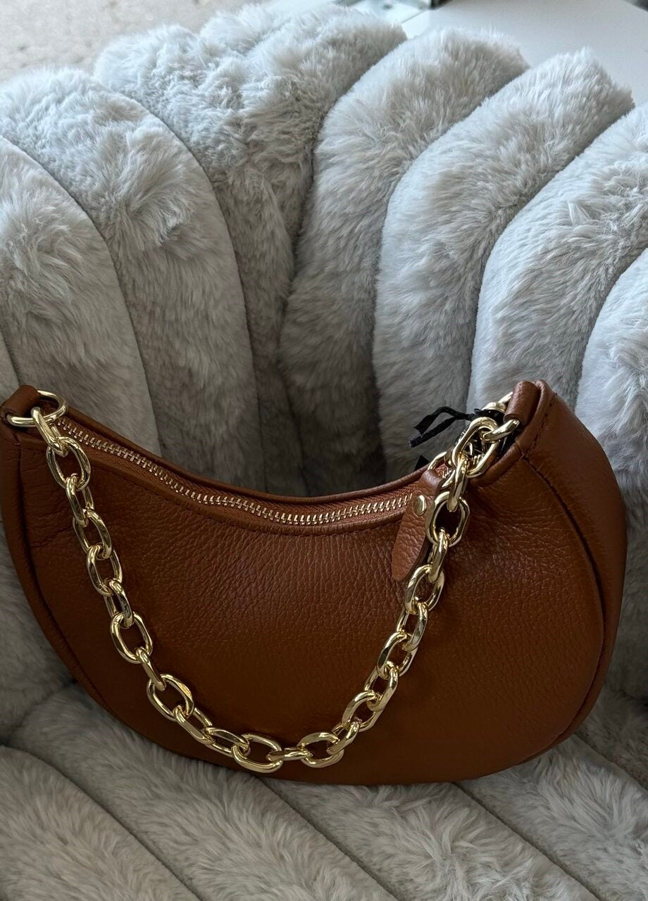 “Graceful Chain” - Genuine Leather Bag