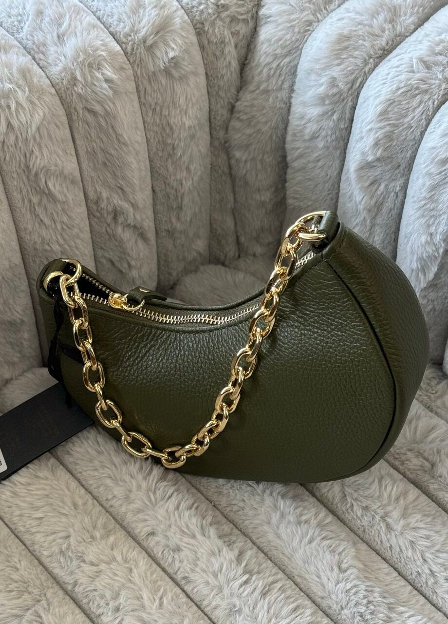 “Graceful Chain” - Genuine Leather Bag