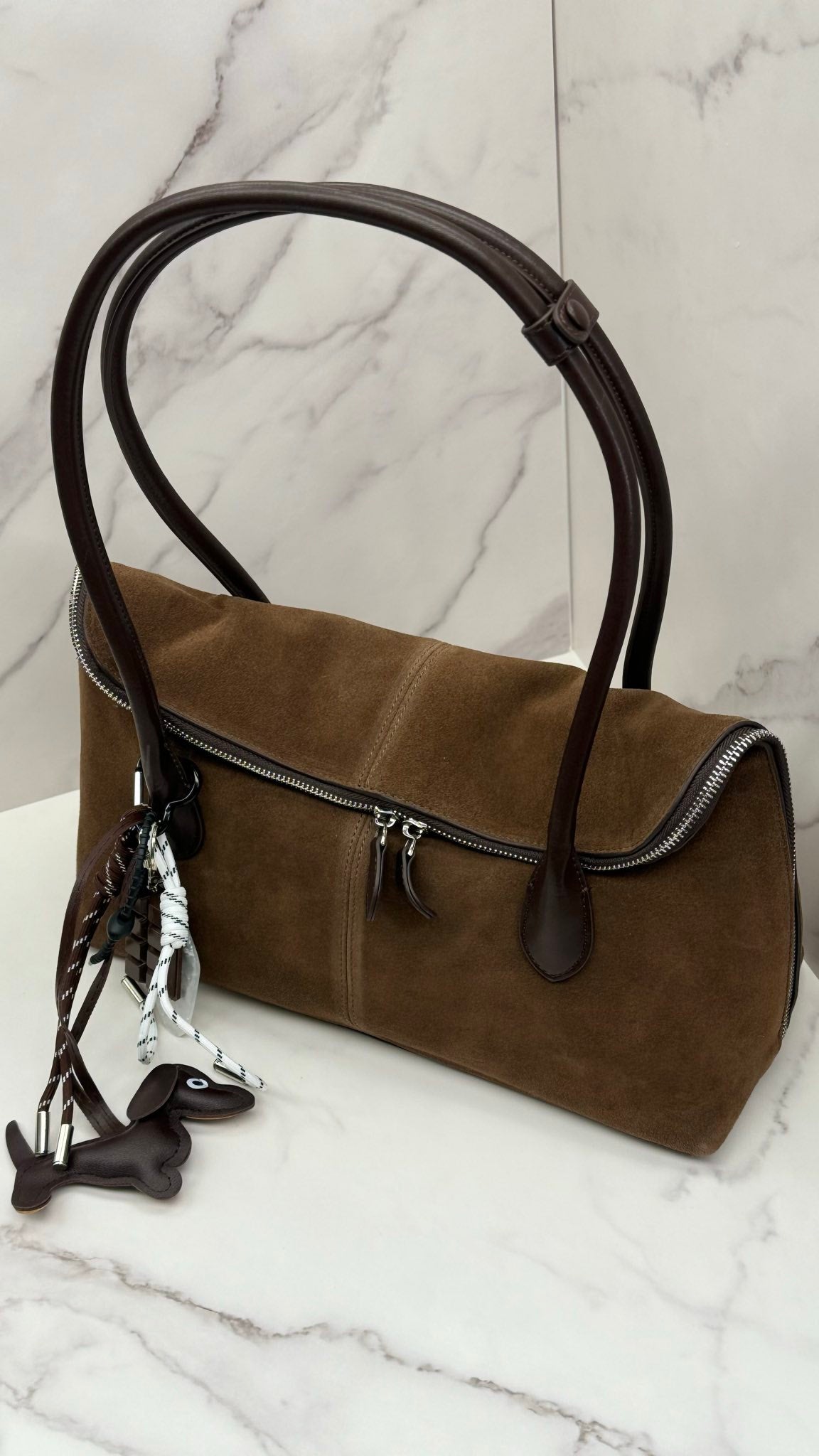 Heritage Luxe Suede bag