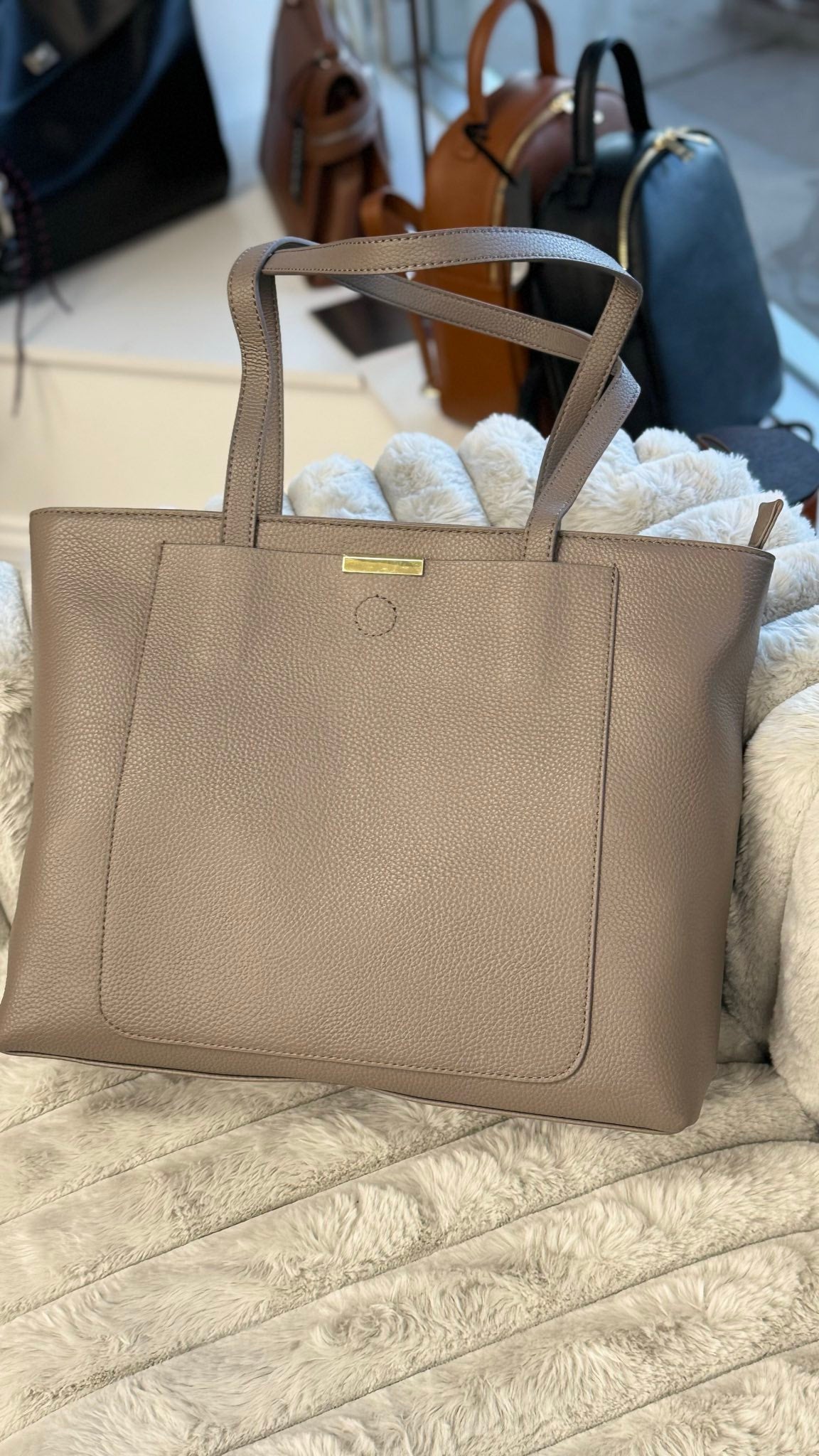 Spacious Leather Tote