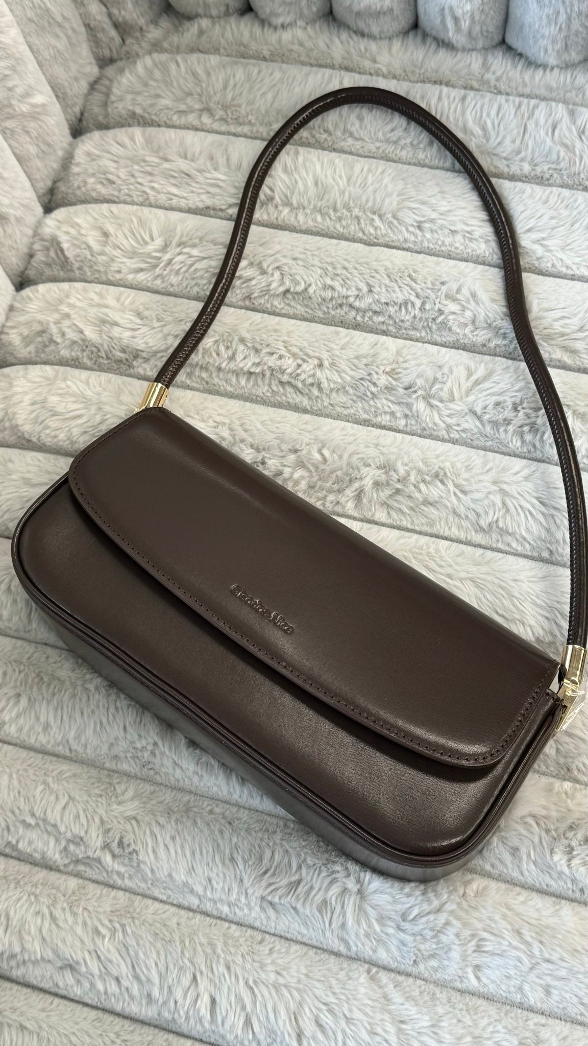 “Dual Charm” – Genuine Leather Bag with Two Straps