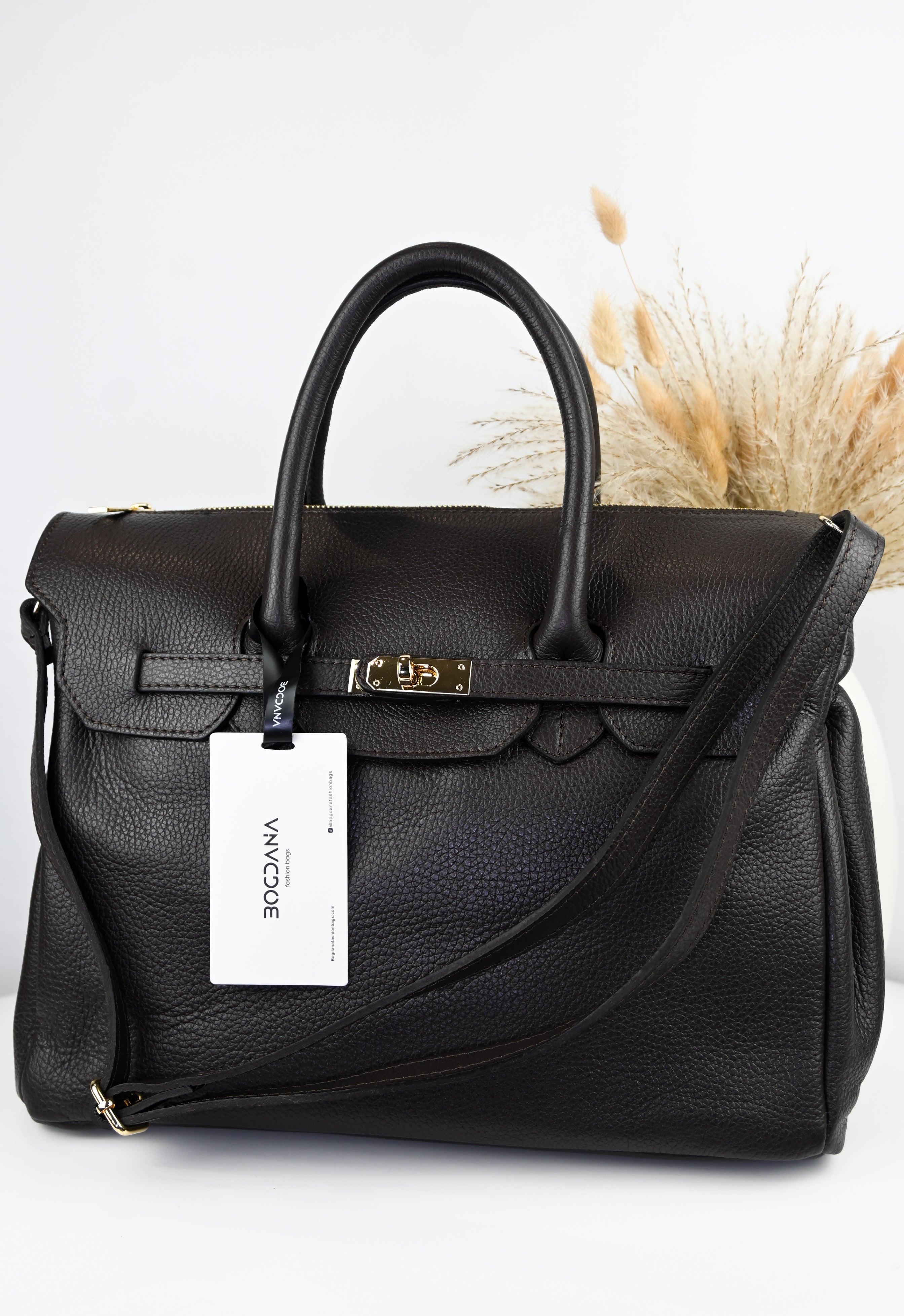 Milano Grande – Italian Leather Bag with Strap
