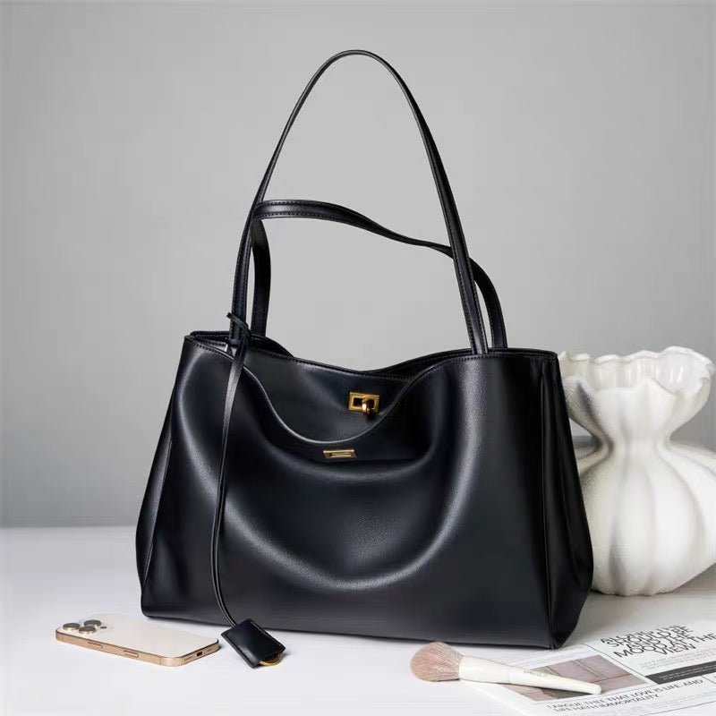 Elara Gold™. Genuine Cow Leather Shoulder Bag | Made in Italy 🇮🇹