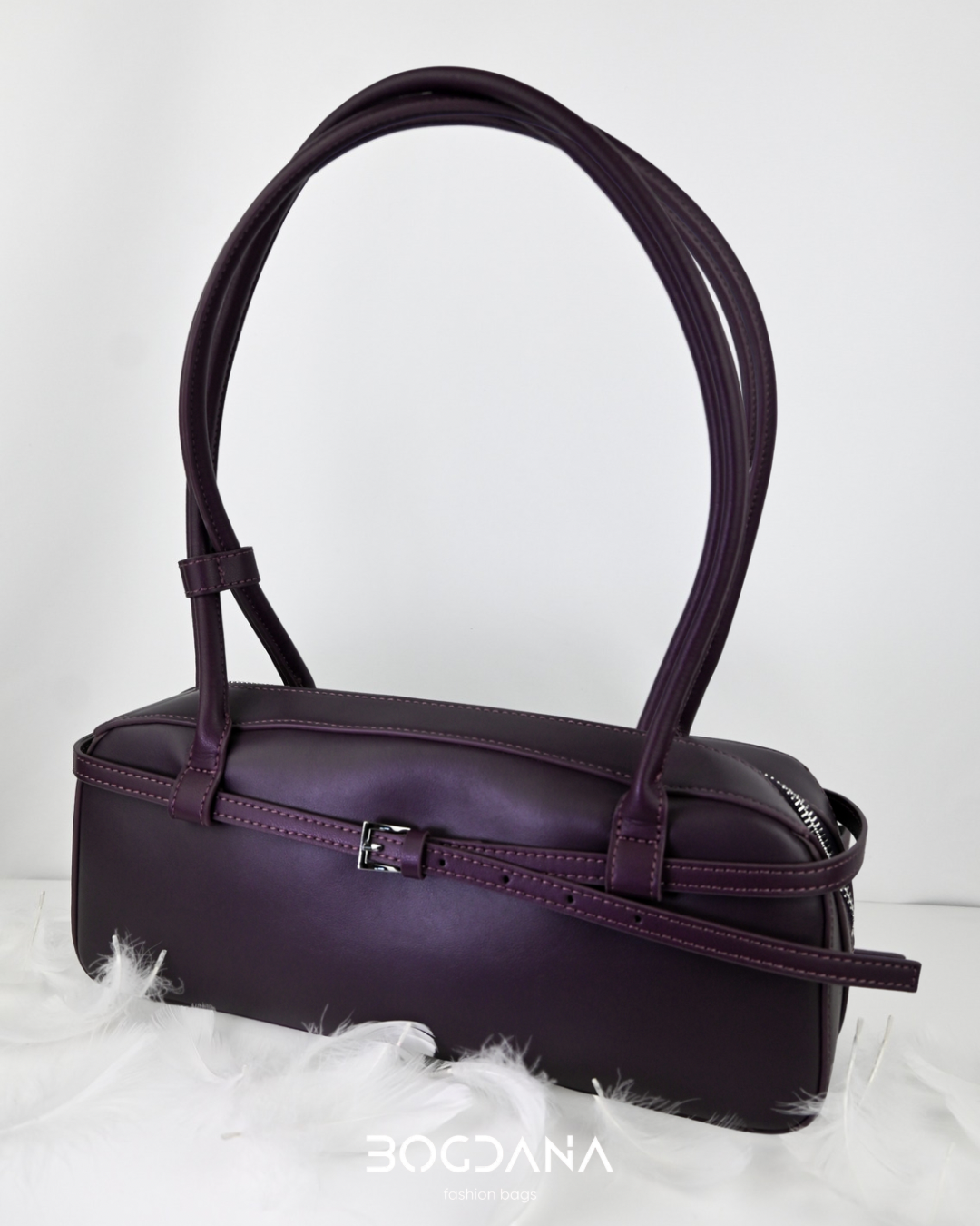 NOIR CLASSIQUE – Genuine Leather Shoulder Bag