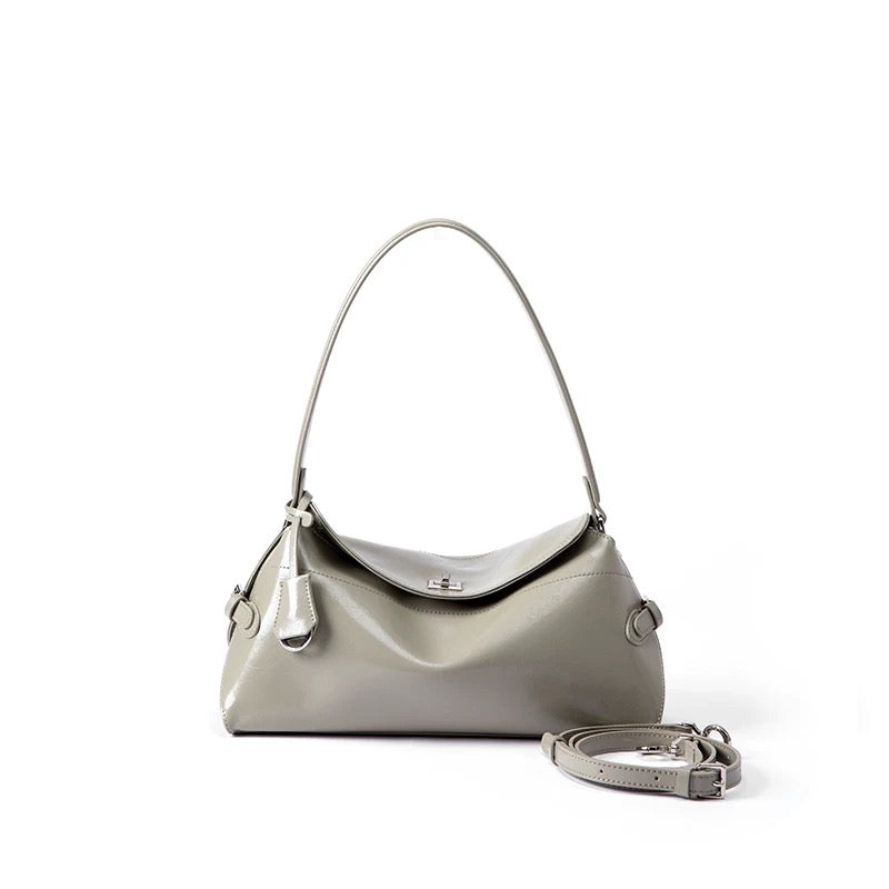 👜 Aylana Bag — Elegant Genuine Cowhide Leather Bag with Long Adjustable Strap