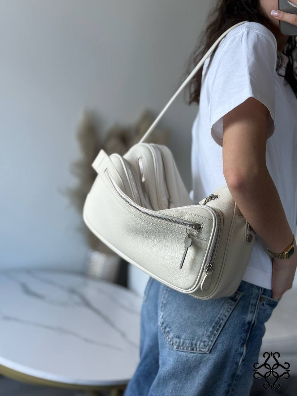 Siena Classic Genuine Leather Bag. Made in Italy