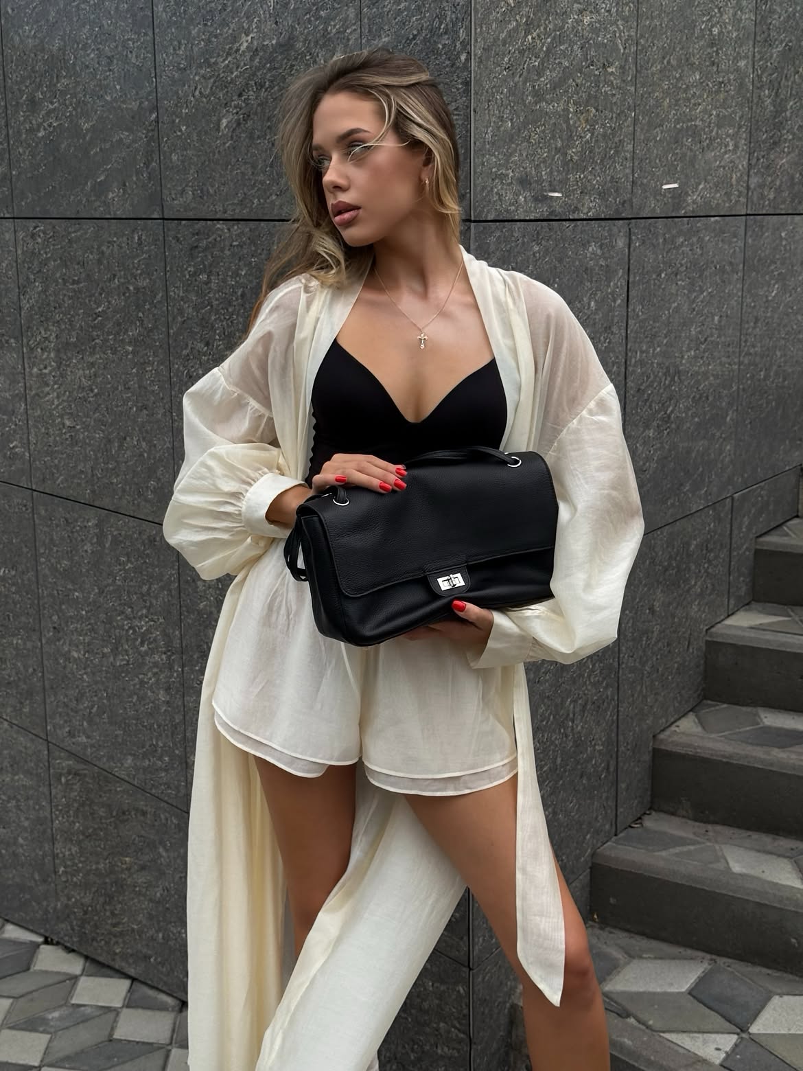 Classic Duo — Genuine Leather Shoulder Bag