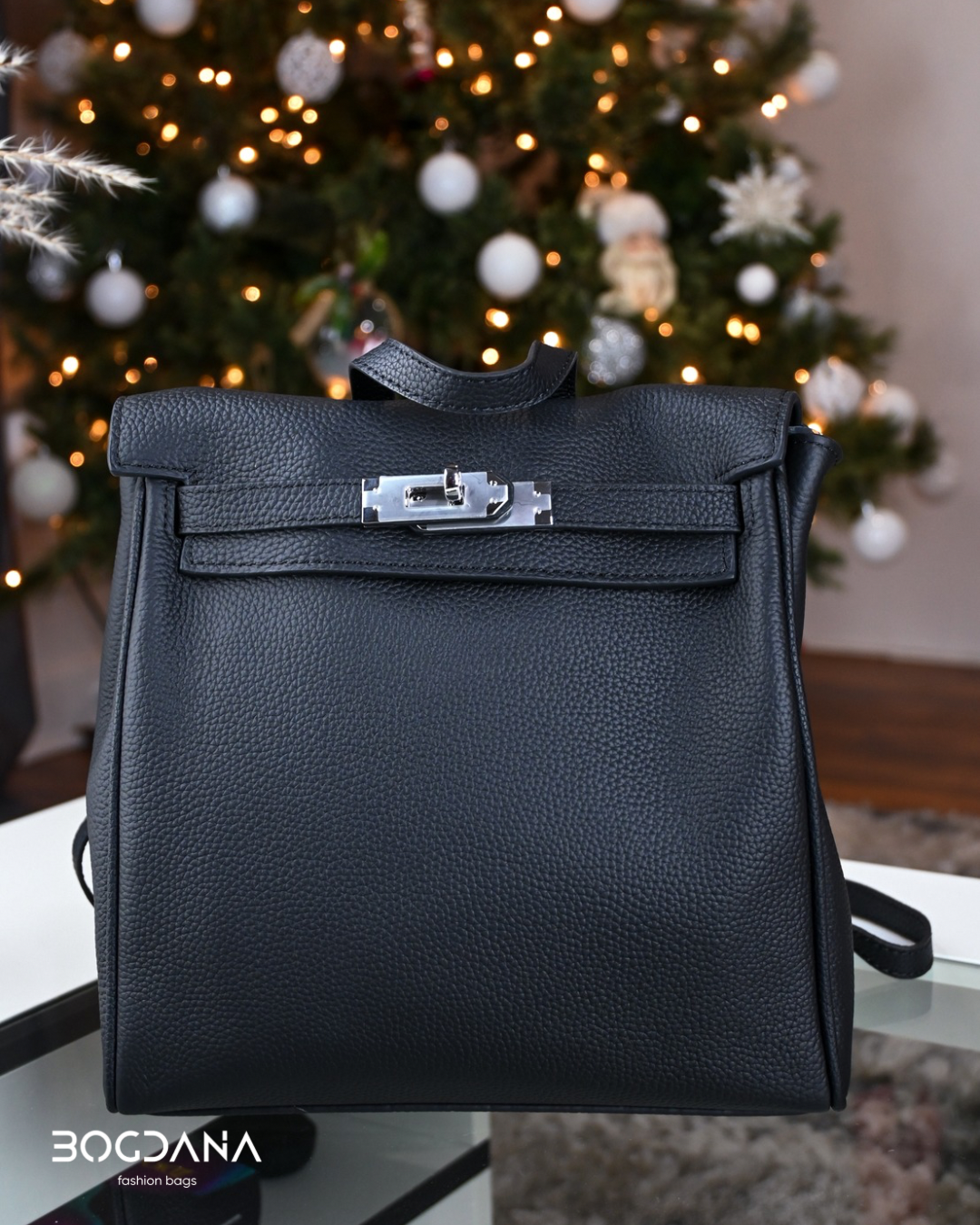 Bogdana Mini Leather Backpack