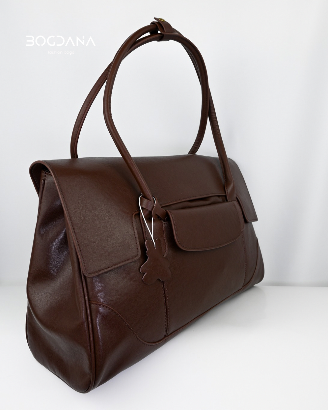 Silhouette Noir Genuine Leather Shoulder Bag