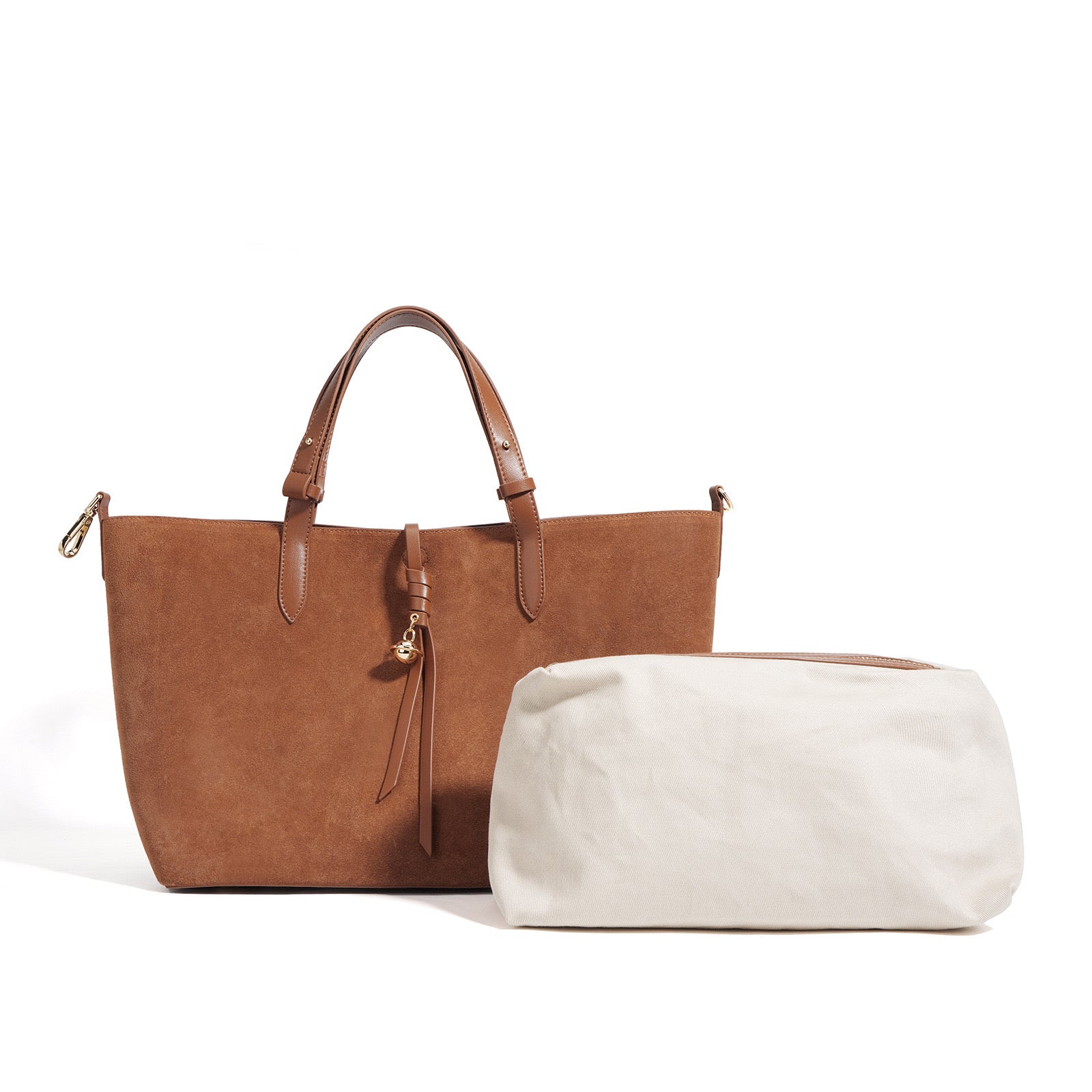 Suede Transformer Bag “Elegance Redefined”