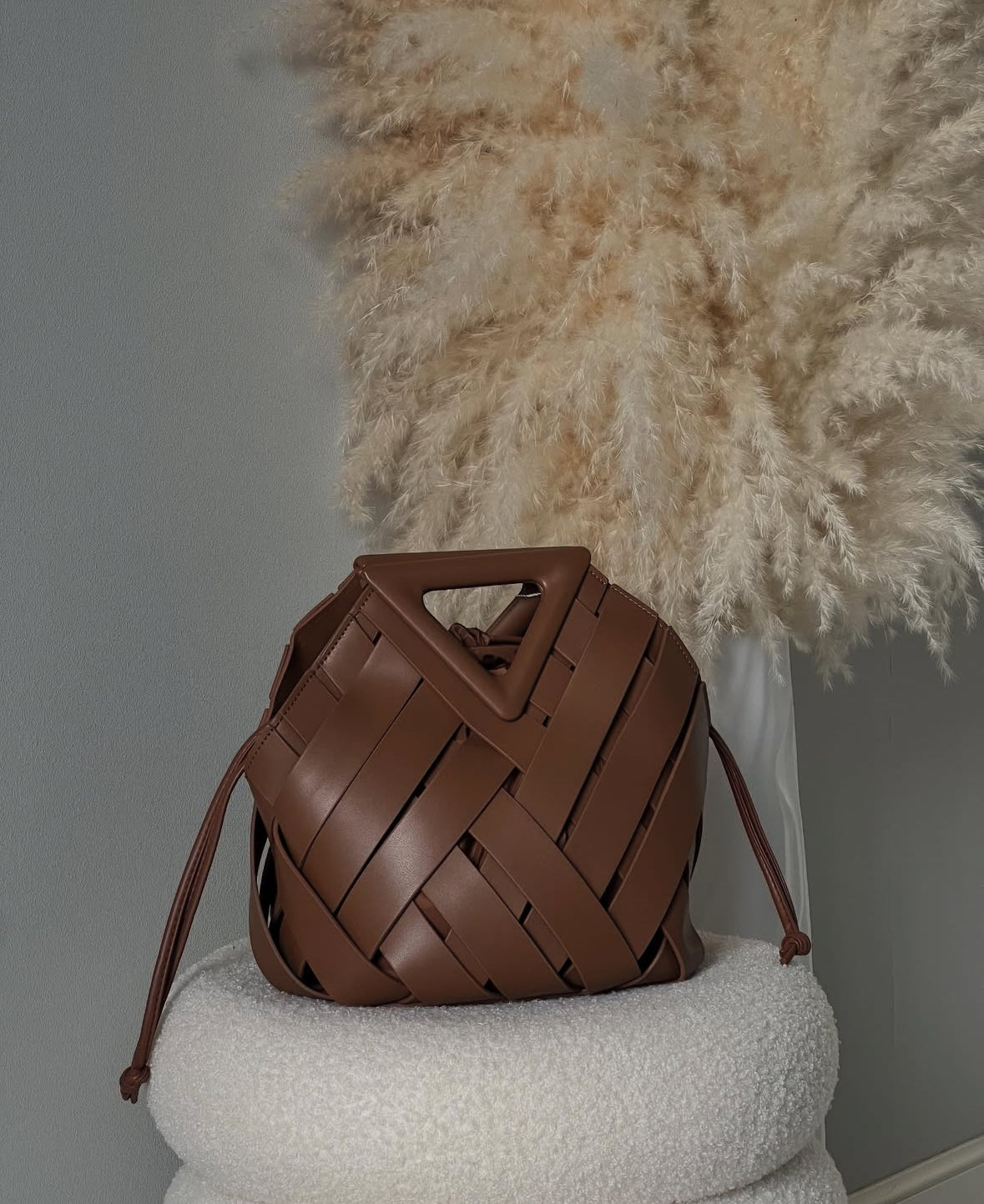 The Statement Weave Bag-A Bold Statement in Genuine Leather