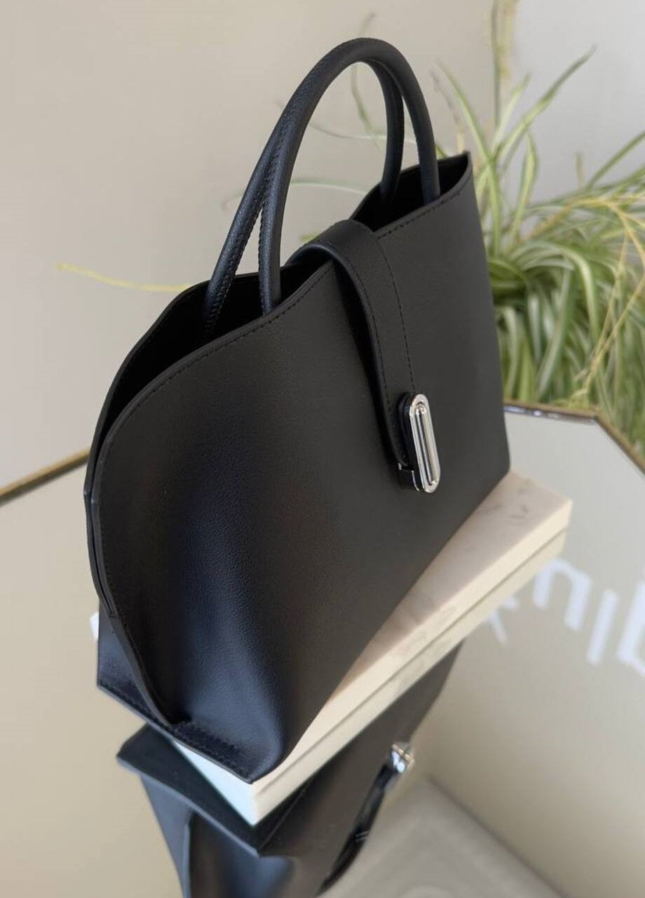 Tote Bag NATURAL LEATHER with Long Adjustable Strap