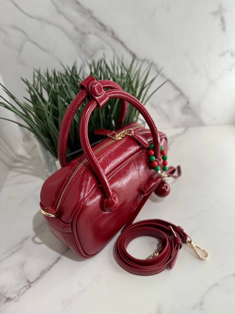 Elegant Charm Faux Leather Handbag
