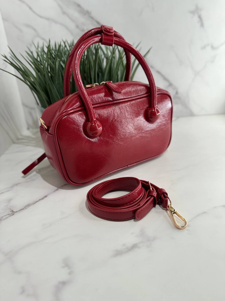 Elegant Charm Faux Leather Handbag