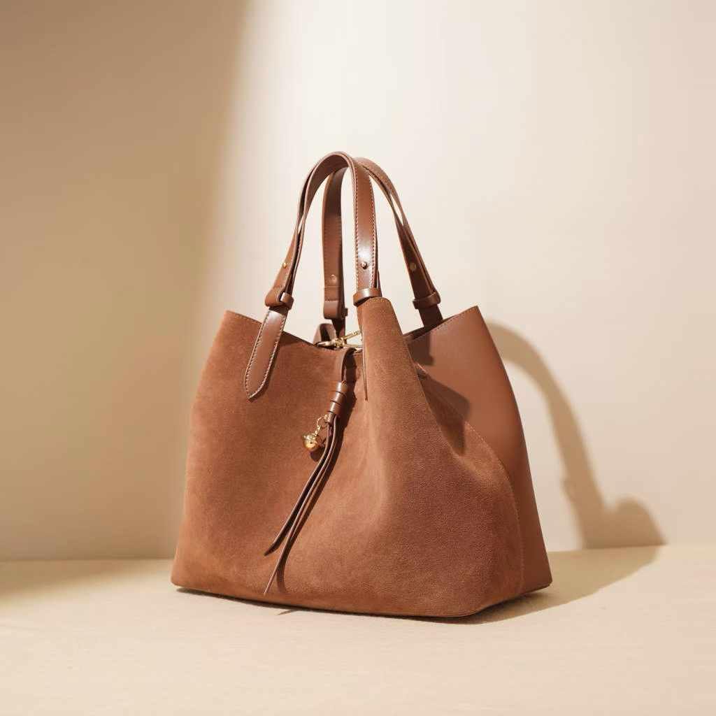 Suede Transformer Bag “Elegance Redefined”