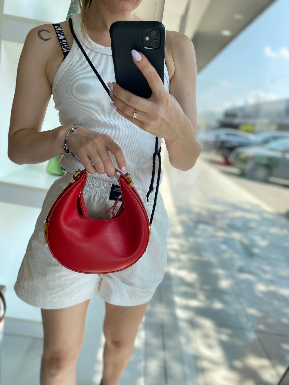 Luna Eleganza – Genuine Leather Handbag. Italy