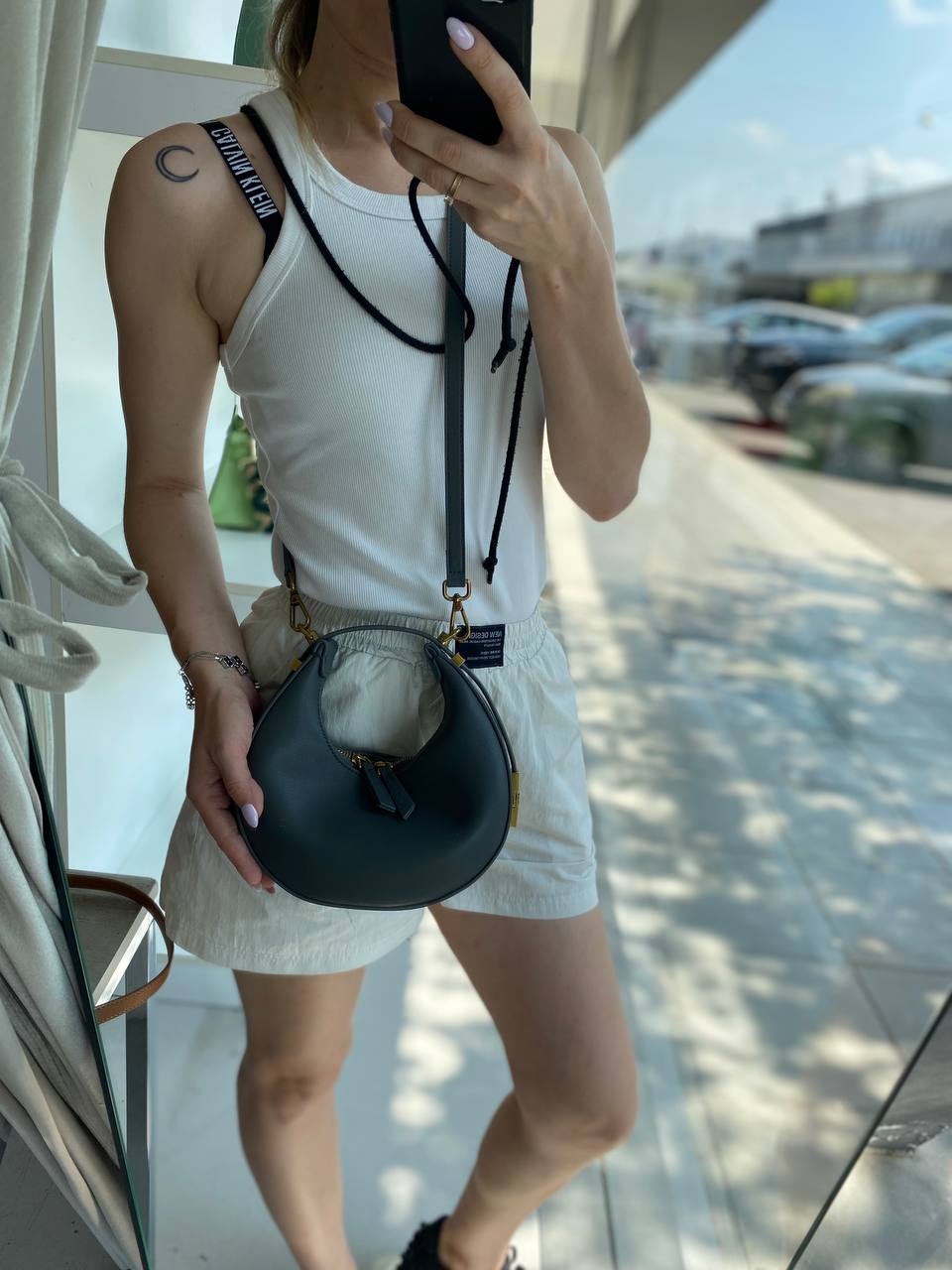 Luna Eleganza – Genuine Leather Handbag. Italy