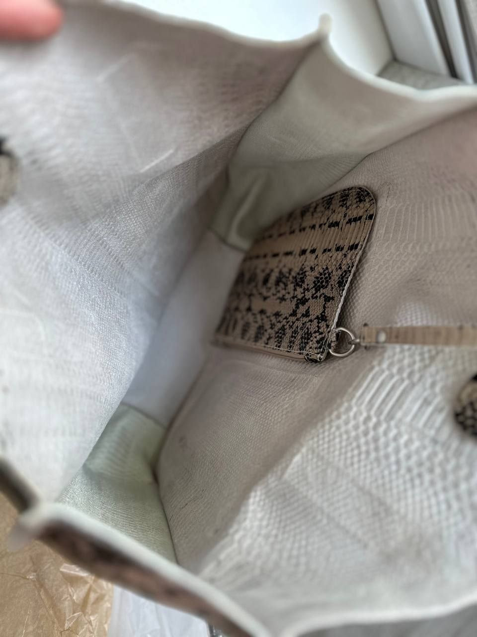 Python Artisano Genuine Leather Shopper