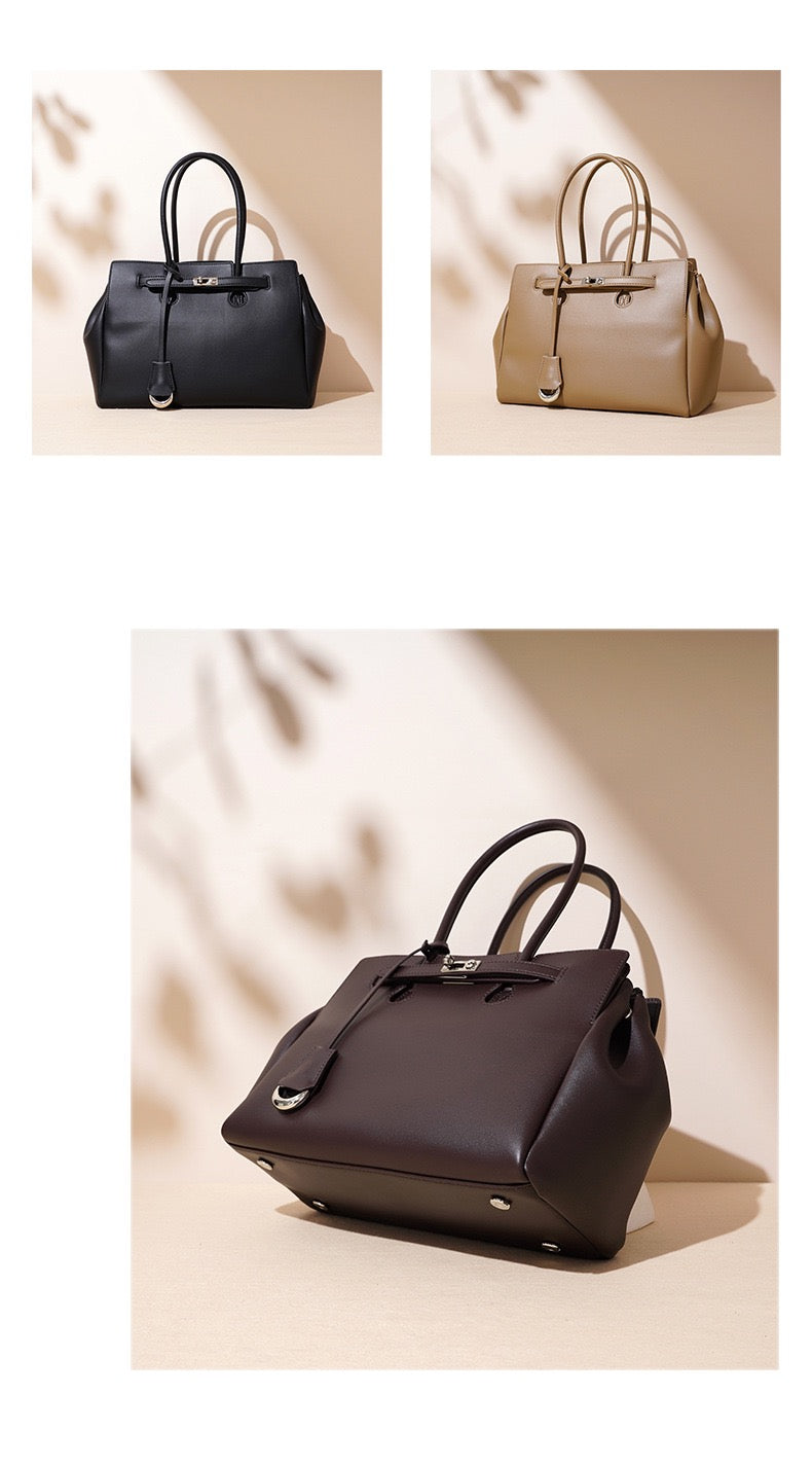 “Urban Elegance” — Genuine Leather Handbag. Women’s shoulder bag