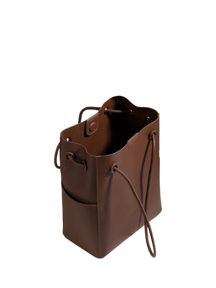 Luna Tote – Genuine Leather Bag with Removable Pouch