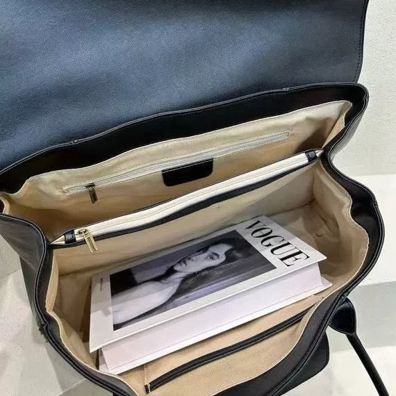 Silhouette Noir Genuine Leather Shoulder Bag