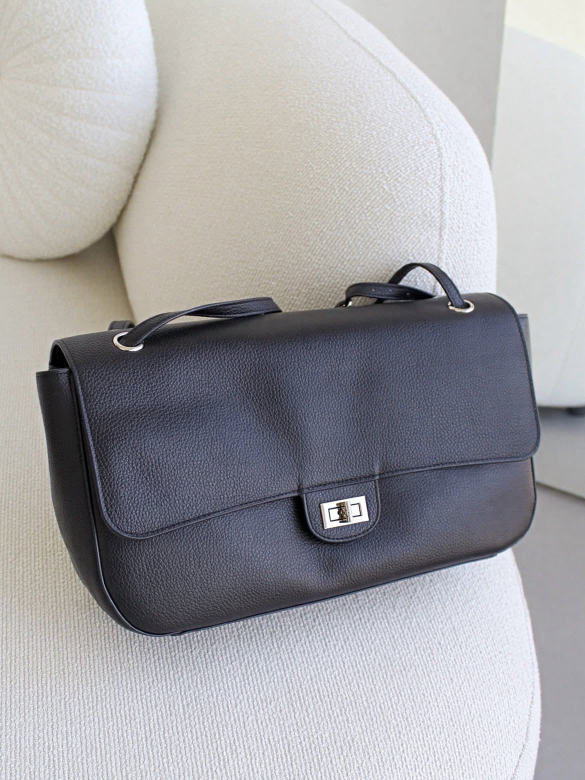 Classic Duo — Genuine Leather Shoulder Bag