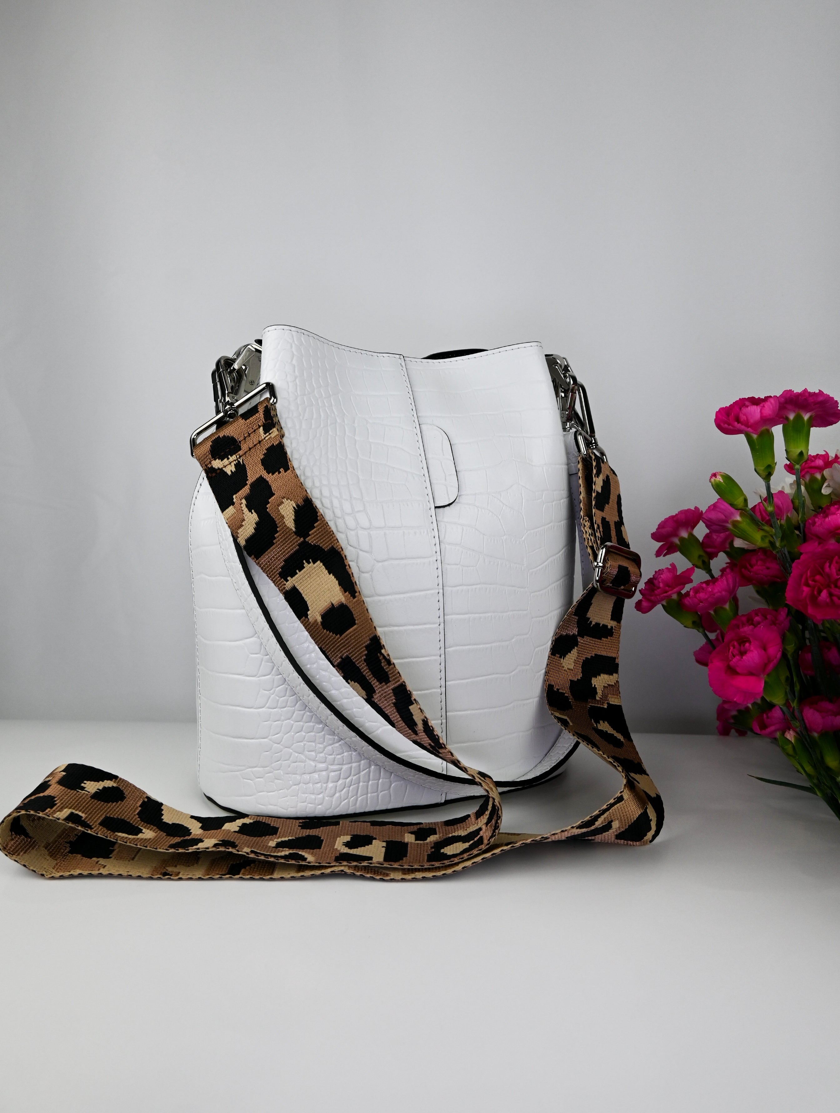 🎒 CROCO BELLA — Italian Leather Bag 🇮🇹