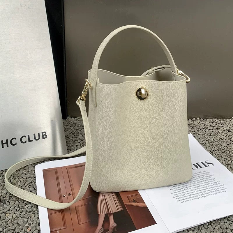 Monéva DuoLeather — Genuine Grained Leather Bag. Women’s shoulder bag