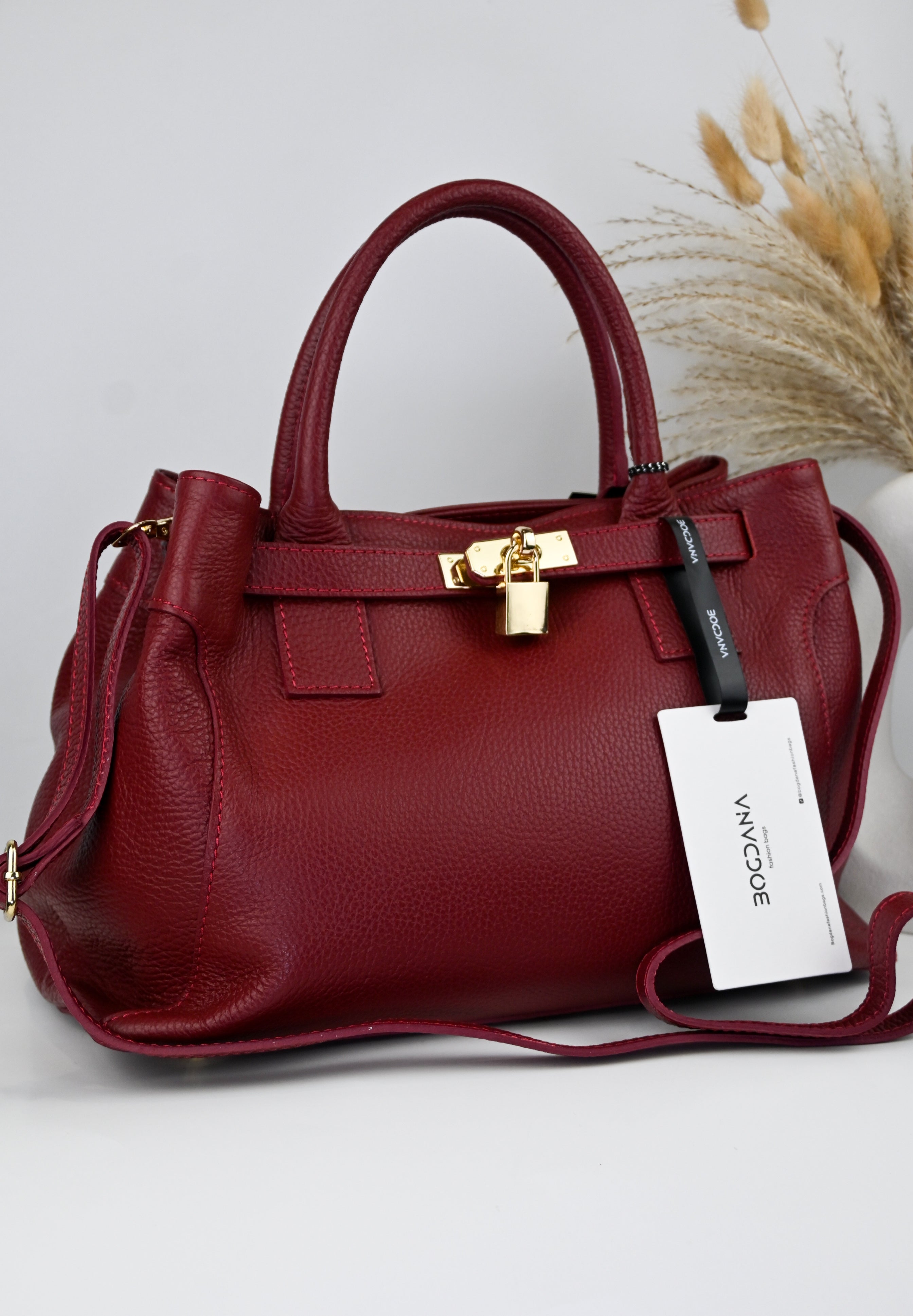 Bogdana Firenze – Genuine Leather Bag, Made in Italy 🇮🇹